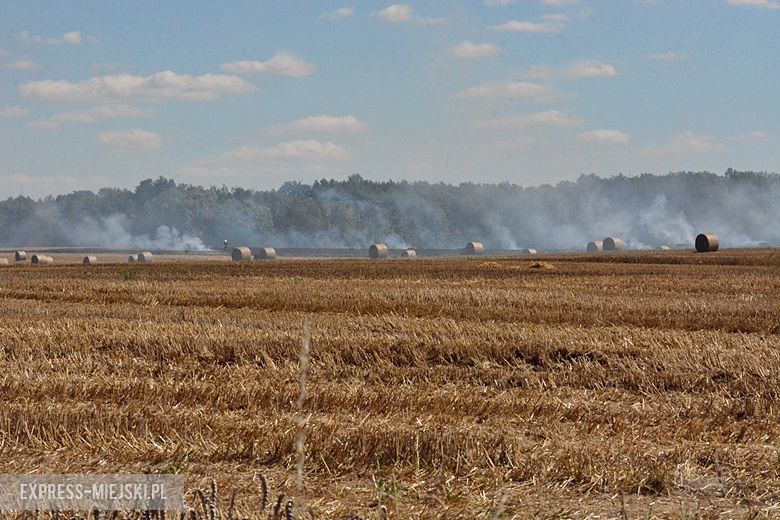 Pożar pola koło Chwalimierza