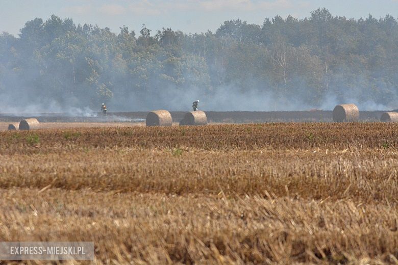 Pożar pola koło Chwalimierza
