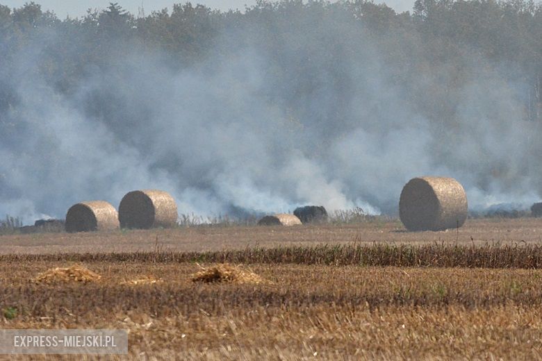 Pożar pola koło Chwalimierza