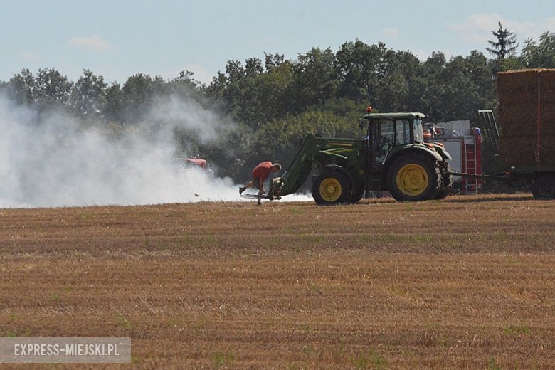 Pożar pola koło Chwalimierza