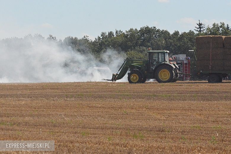 Pożar pola koło Chwalimierza