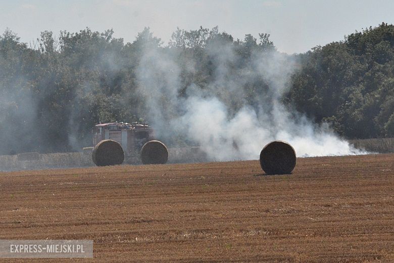 Pożar pola koło Chwalimierza