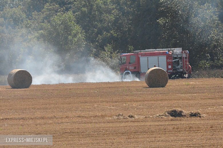 Pożar pola koło Chwalimierza