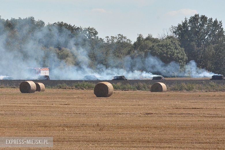 Pożar pola koło Chwalimierza
