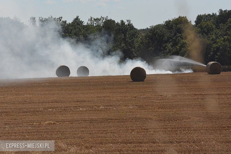 Pożar pola koło Chwalimierza