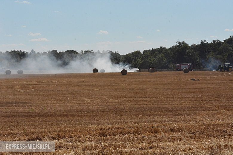 Pożar pola koło Chwalimierza