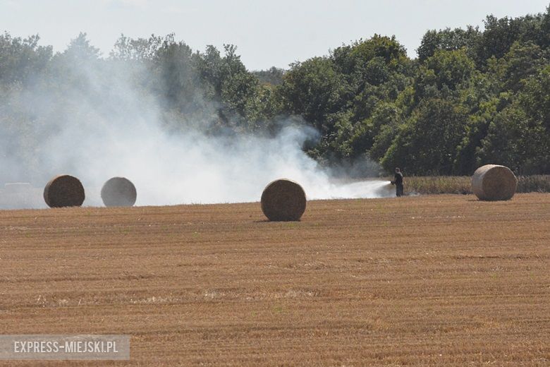 Pożar pola koło Chwalimierza