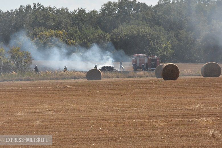 Pożar pola koło Chwalimierza