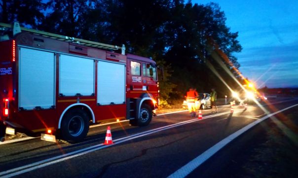 Wypadek na węźle w Jarostowie