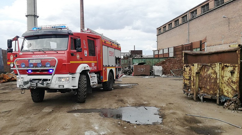 Wybuch na terenie złomowiska w Malczycach