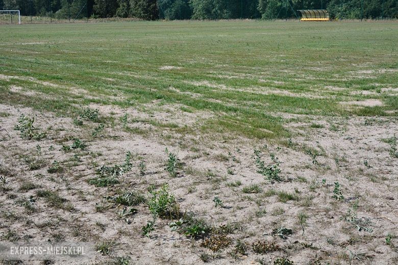 Boisko w Ciechowie - stan na 22 sierpnia 2018 rok