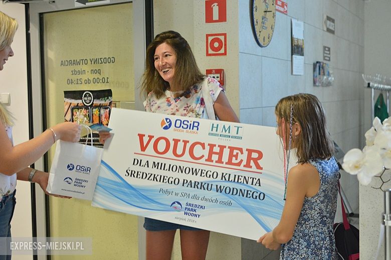 Dziś Średzki Park Wodny odwiedził milionowy klient