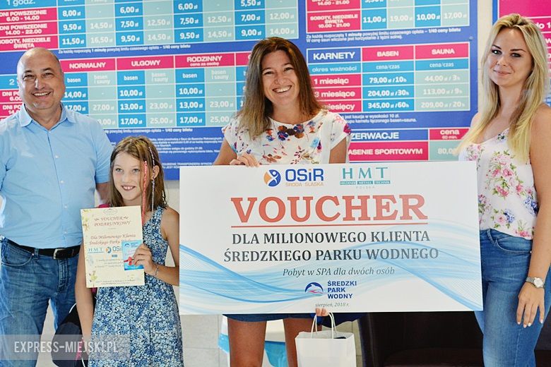 Dziś Średzki Park Wodny odwiedził milionowy klient