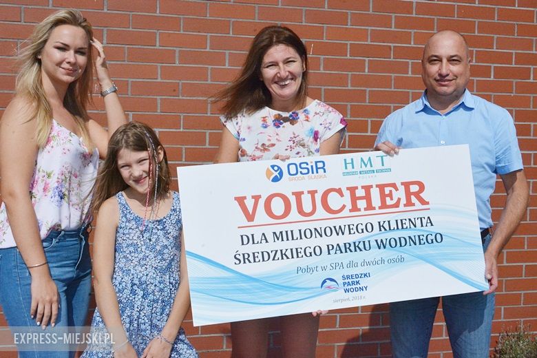 Dziś Średzki Park Wodny odwiedził milionowy klient