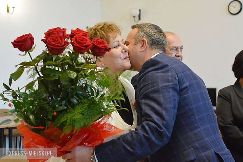 Wręczenie podziękowań wójtom i skarbnikowi