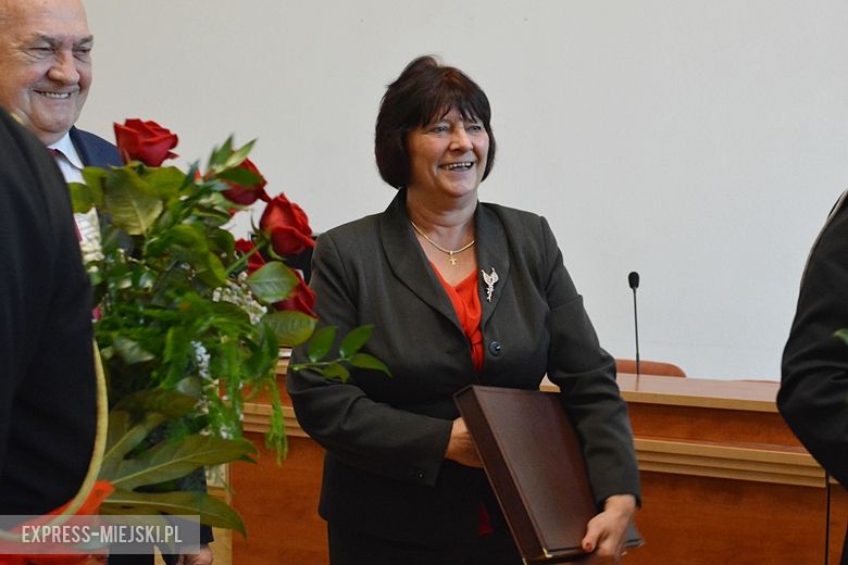 Wręczenie podziękowań wójtom i skarbnikowi