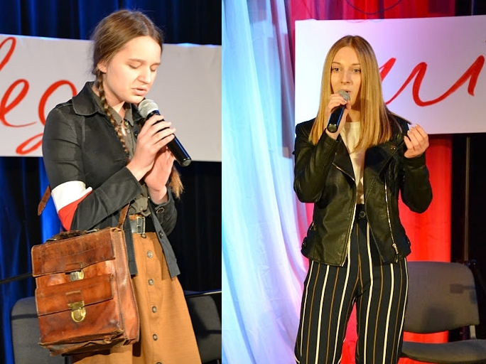 Julia Czarniecka i Eliza Łabędzka laureatkami Powiatowego Konkursu Piosenki Patriotycznej