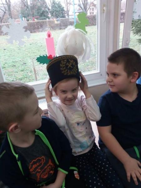 Dzieci w święto Barbórki odwiedził górnik