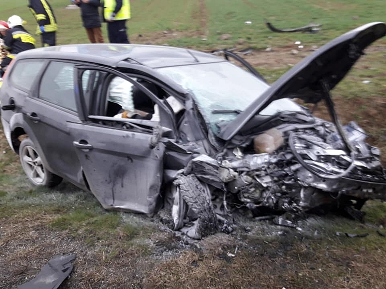 Wypadek na DK 5 koło Osieka