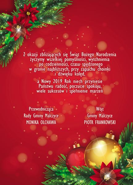 Życzenia bożonarodzeniowe