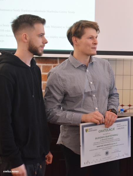 Wręczenie dyplomów dla autorów projektów