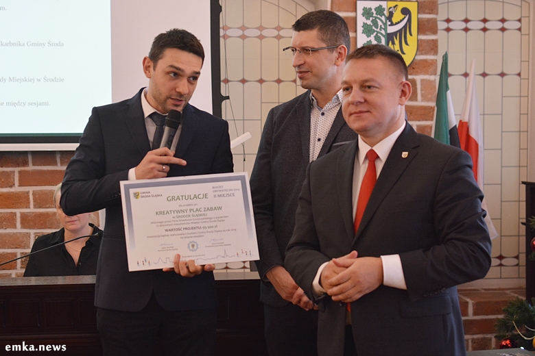 Wręczenie dyplomów dla autorów projektów