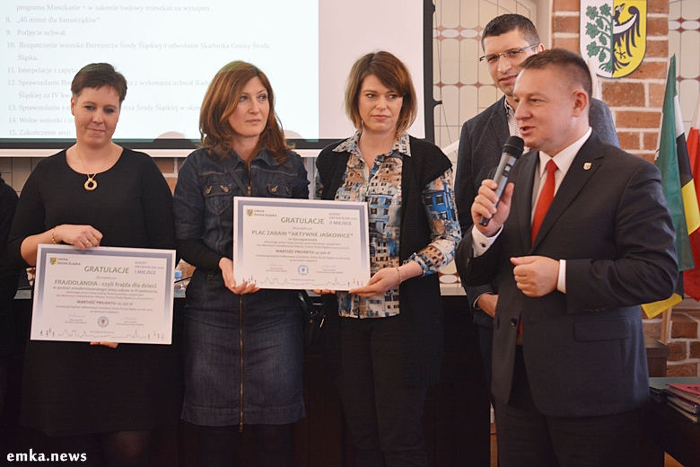 Wręczenie dyplomów dla autorów projektów