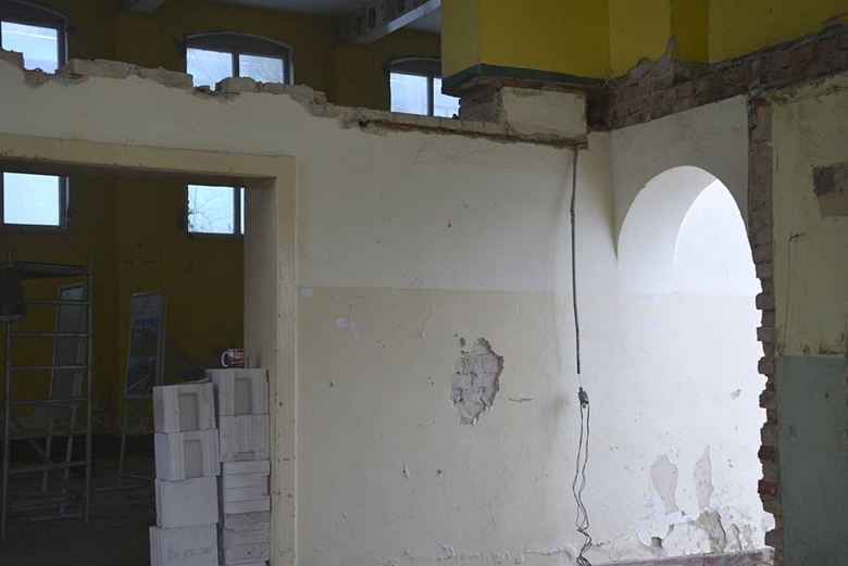 Plac budowy Centrum Kultury Alternatywnej w Środzie Śląskiej