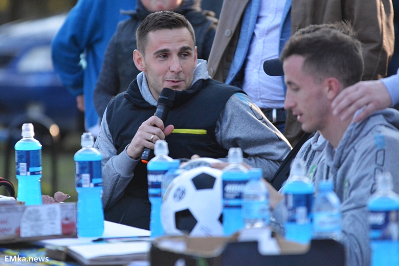 Spotkanie z piłkarzami Miedzi Legnica w Damianowie