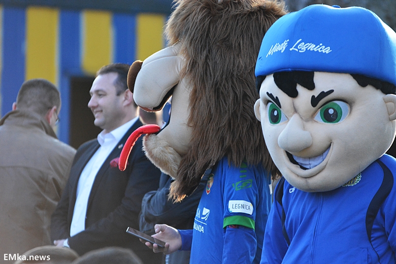 Spotkanie z piłkarzami Miedzi Legnica w Damianowie