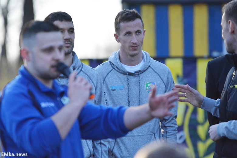 Spotkanie z piłkarzami Miedzi Legnica w Damianowie