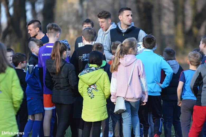 Spotkanie z piłkarzami Miedzi Legnica w Damianowie