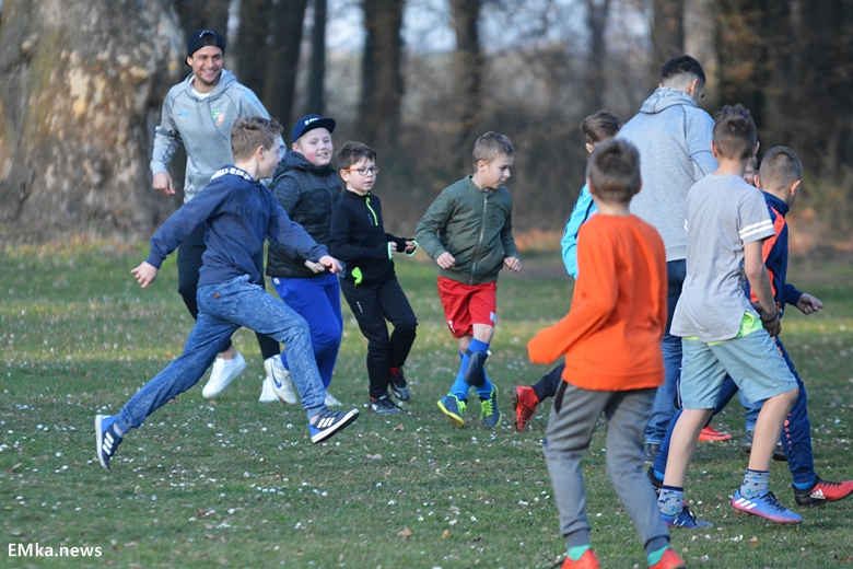 Spotkanie z piłkarzami Miedzi Legnica w Damianowie