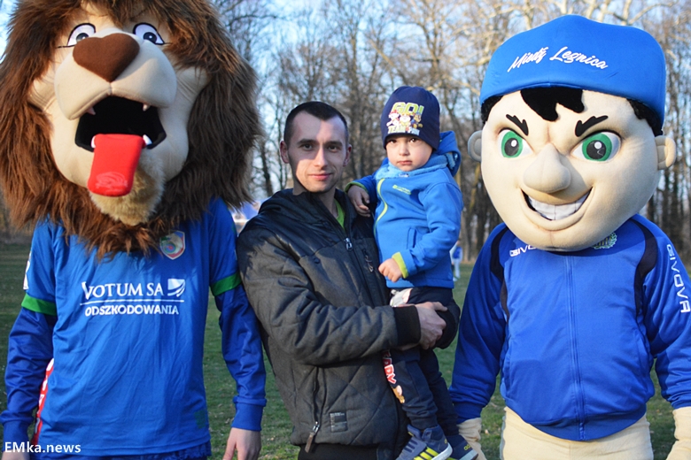 Spotkanie z piłkarzami Miedzi Legnica w Damianowie