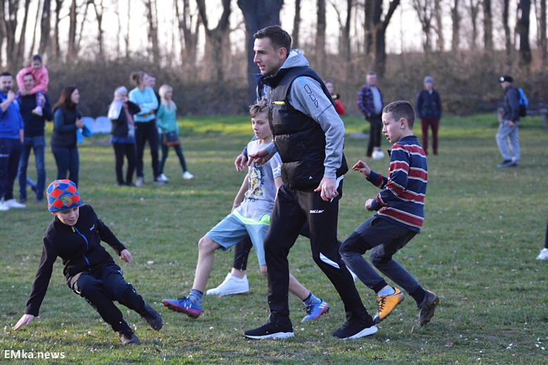 Spotkanie z piłkarzami Miedzi Legnica w Damianowie