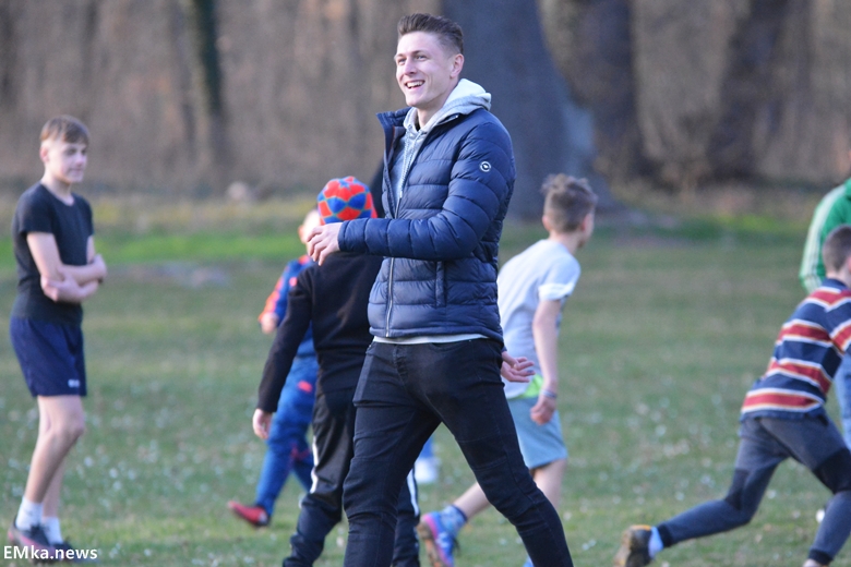 Spotkanie z piłkarzami Miedzi Legnica w Damianowie