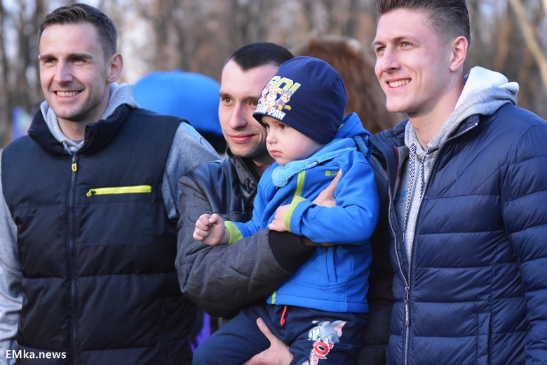 Spotkanie z piłkarzami Miedzi Legnica w Damianowie