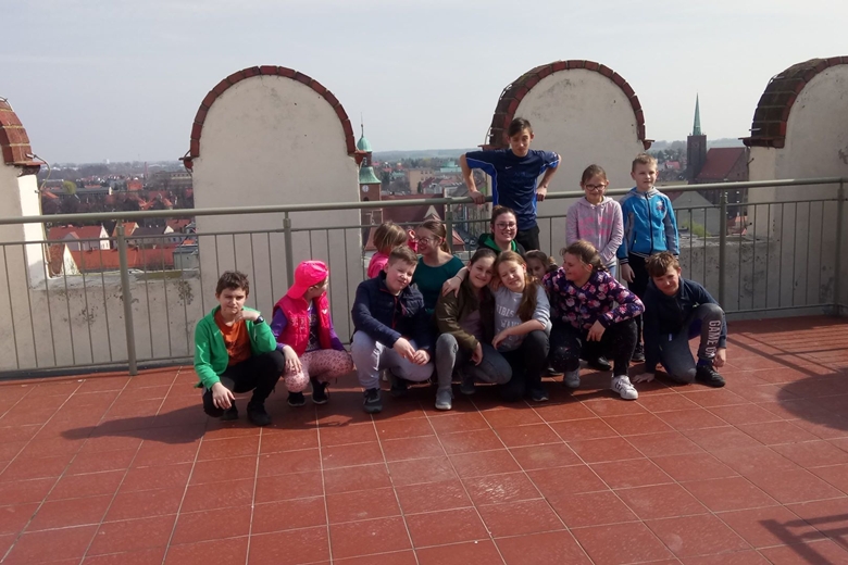 Harcerze wysprzątali wieżę widokową w Środzie Śląskiej