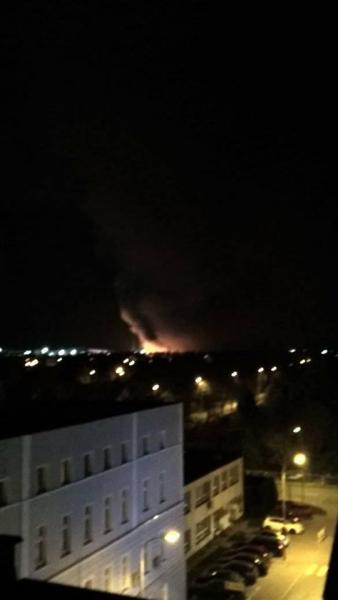 Pożar na terenie zakładu koło Środy Śląskiej