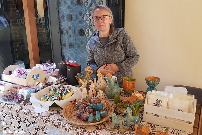 Jarmark Wielkanocny na dziedzińcu muzeum