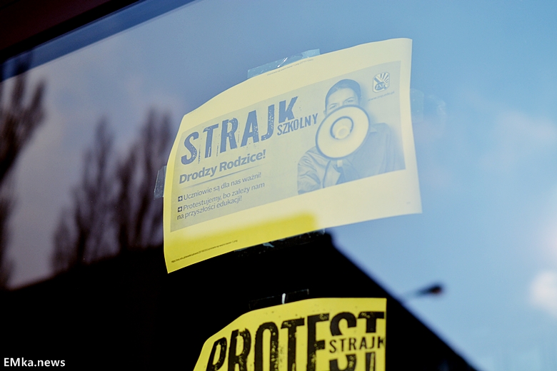 Kolejny dzień strajku nauczycieli w powiecie średzkim