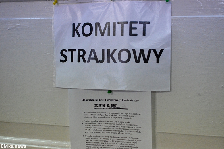 Kolejny dzień strajku nauczycieli w powiecie średzkim