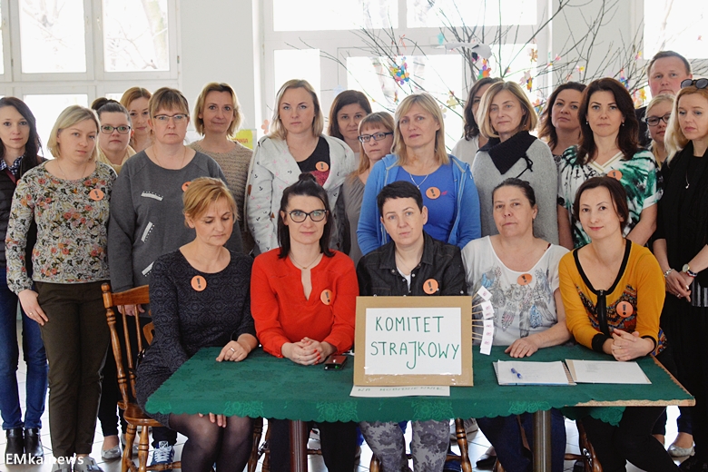 Kolejny dzień strajku nauczycieli w powiecie średzkim