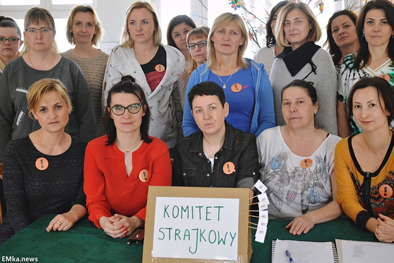 Kolejny dzień strajku nauczycieli w powiecie średzkim