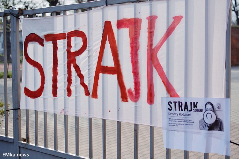 Kolejny dzień strajku nauczycieli w powiecie średzkim