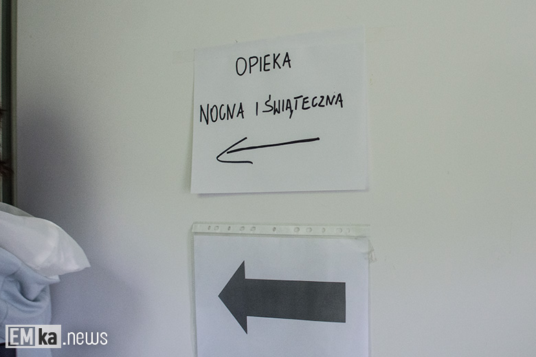 Wnętrza budynku po szpitalu w Środzie Śląskiej