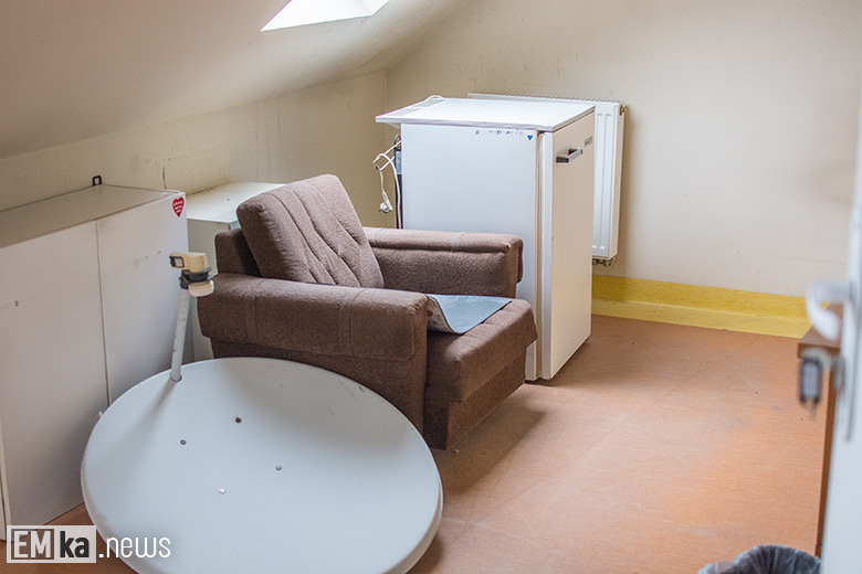 Wnętrza budynku po szpitalu w Środzie Śląskiej