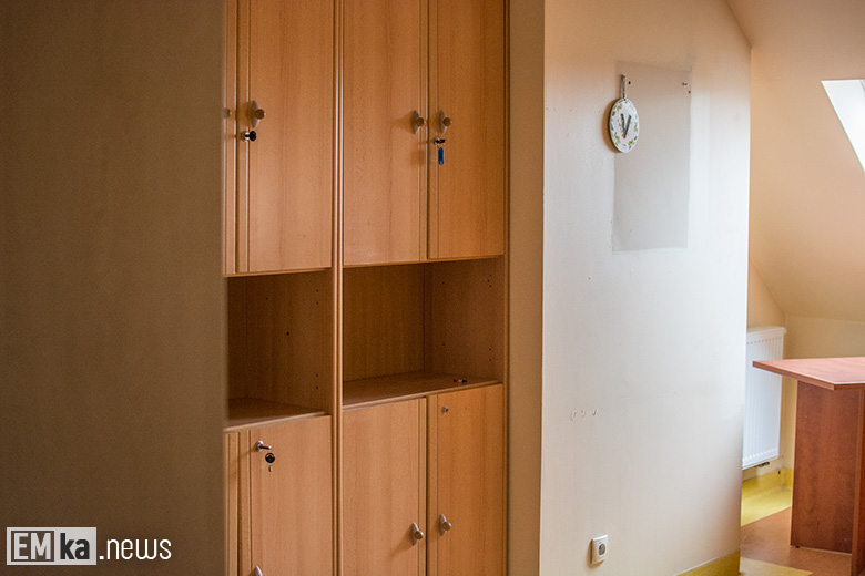 Wnętrza budynku po szpitalu w Środzie Śląskiej