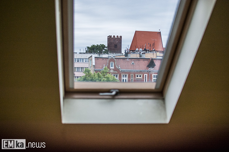 Wnętrza budynku po szpitalu w Środzie Śląskiej