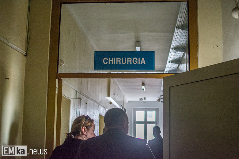 Wnętrza budynku po szpitalu w Środzie Śląskiej